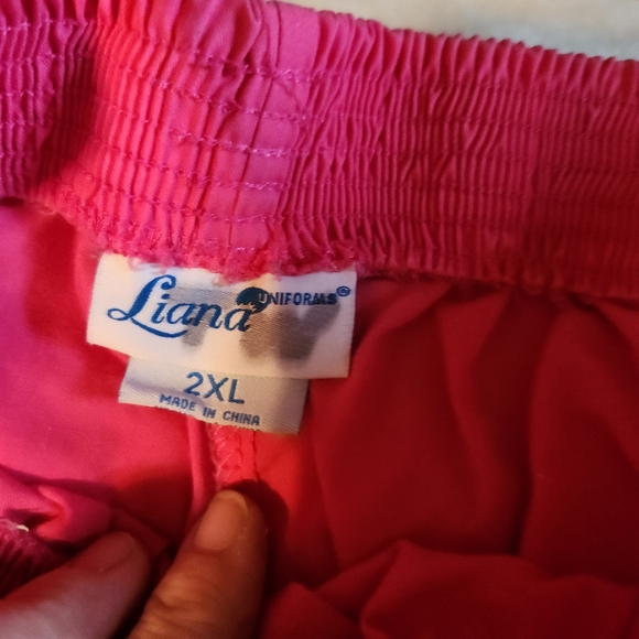 Woman's Liana Uniform Pink Scrub Pants 2XL - Picture 2 of 2